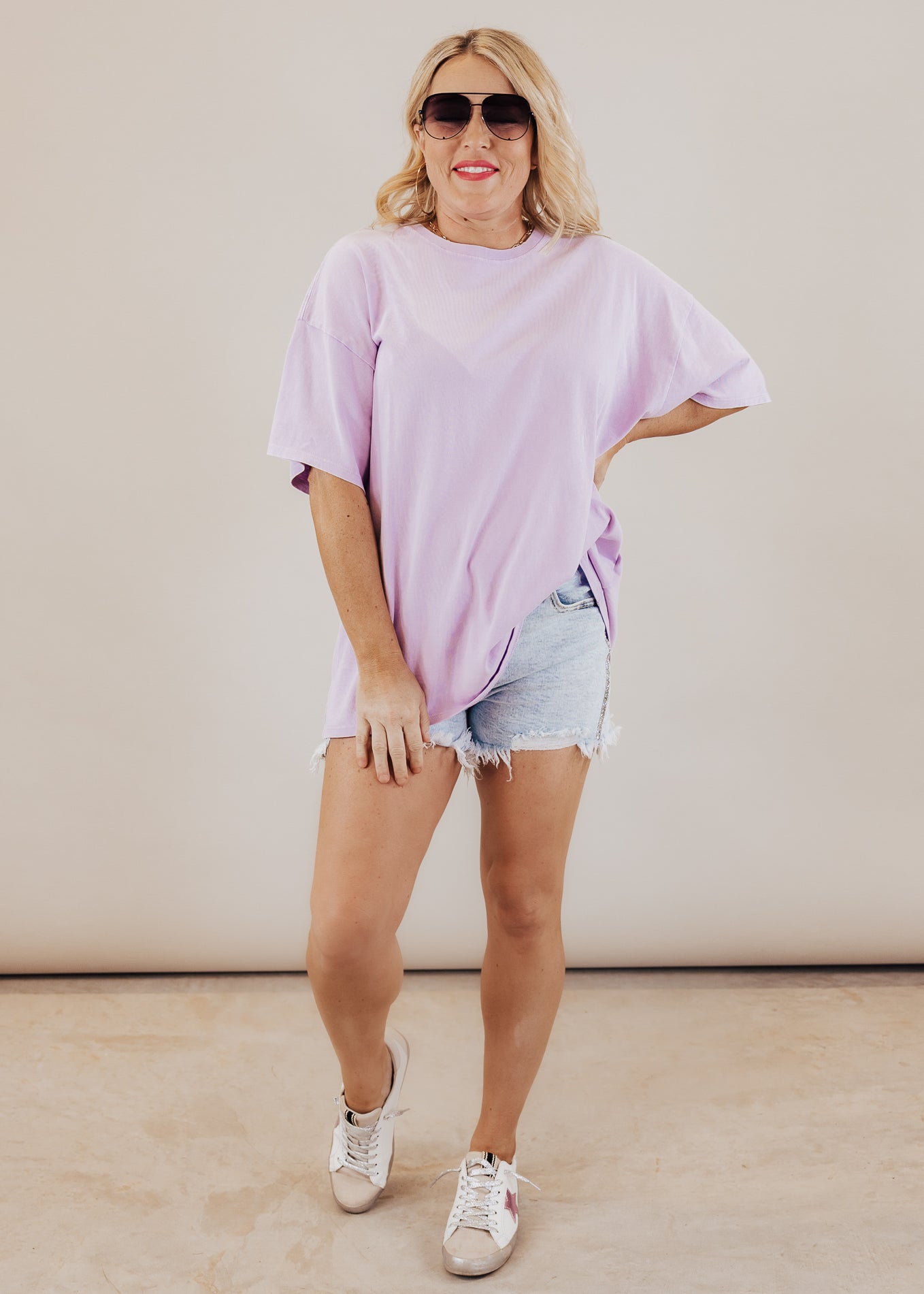Oversized Charlie Top *PURPLE