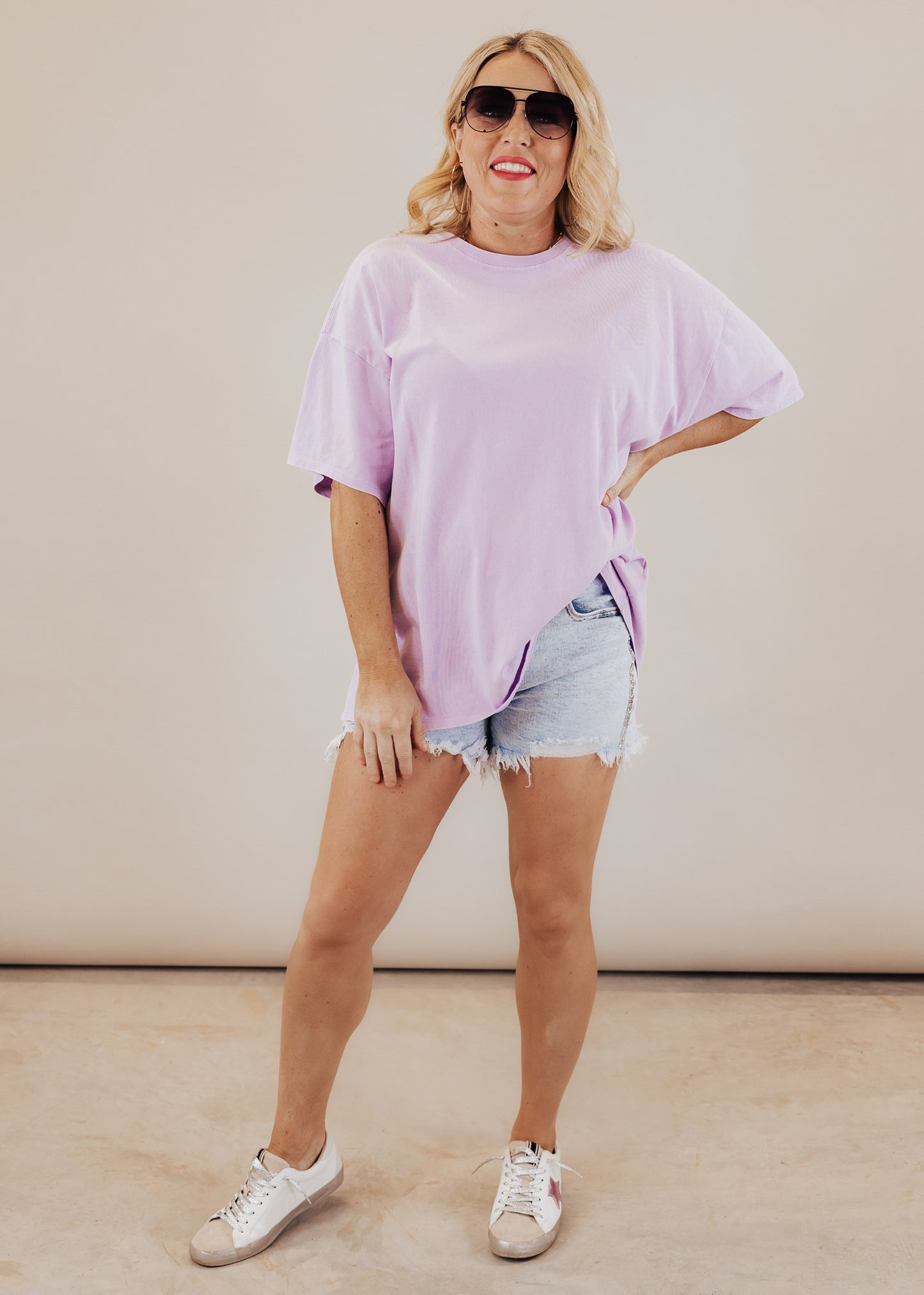 Oversized Charlie Top *PURPLE