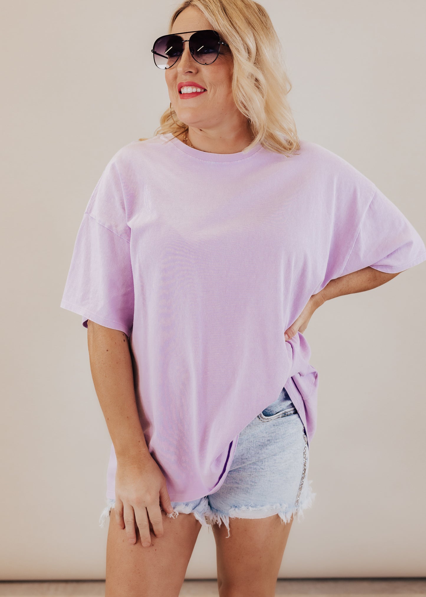 Oversized Charlie Top *PURPLE