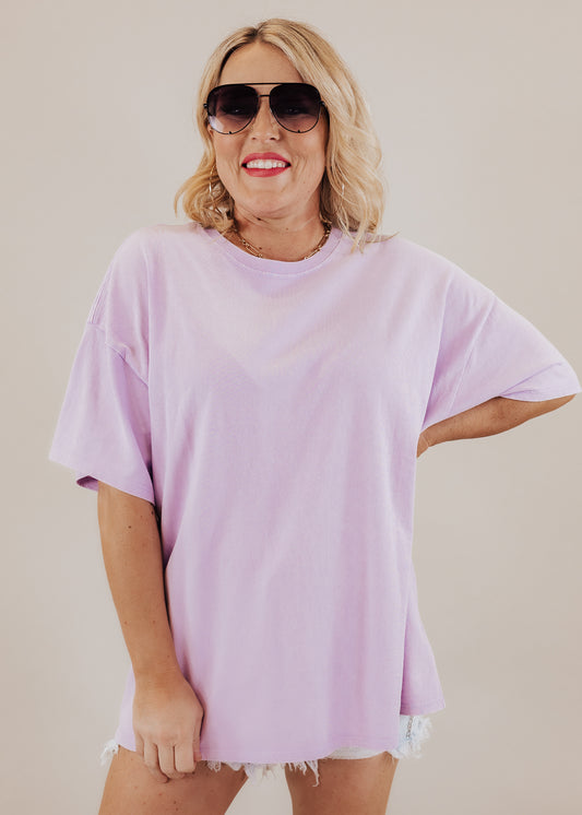 Oversized Charlie Top *PURPLE