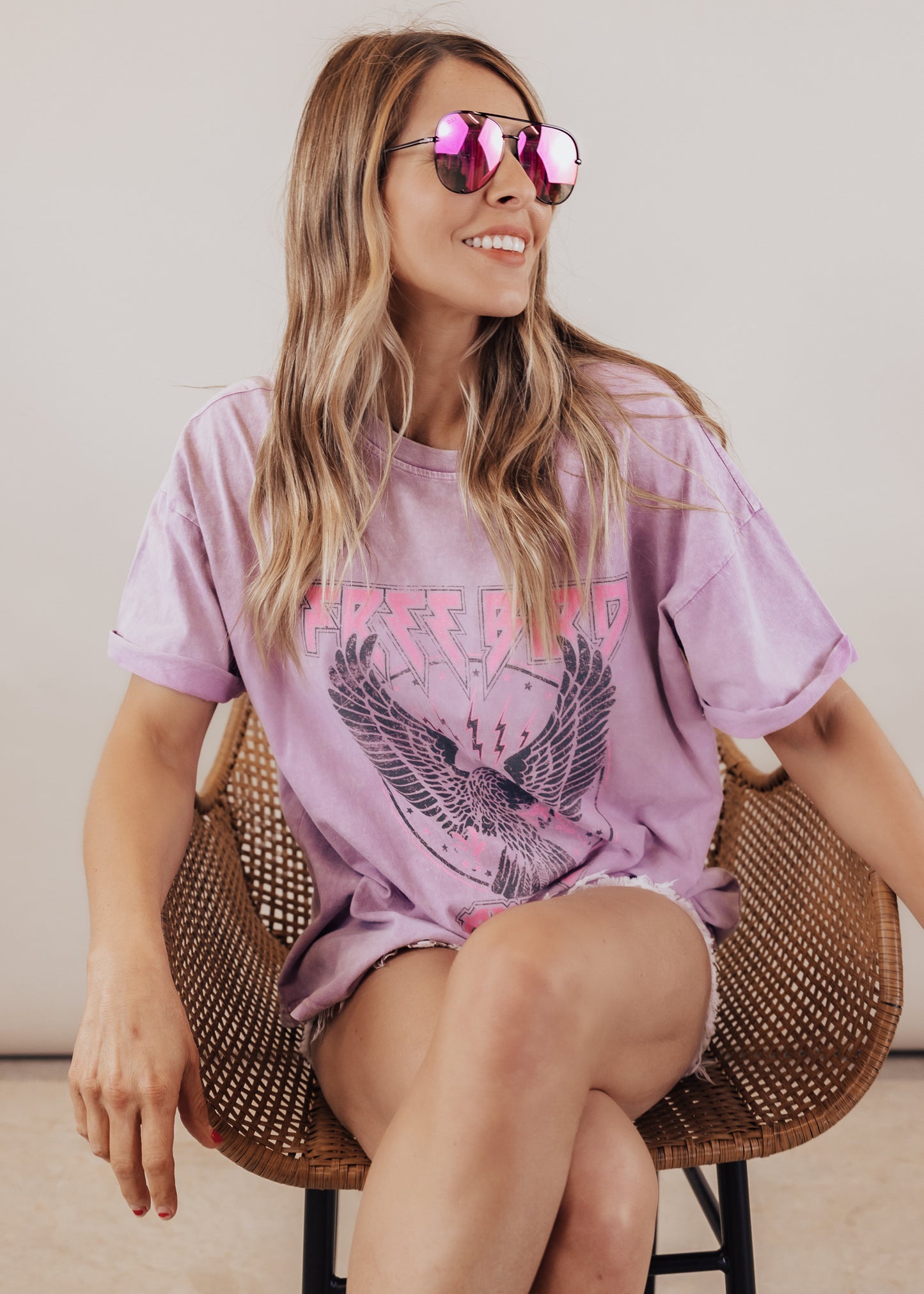 #34 Free Bird America Top (S-3X) *MINERAL PURPLE