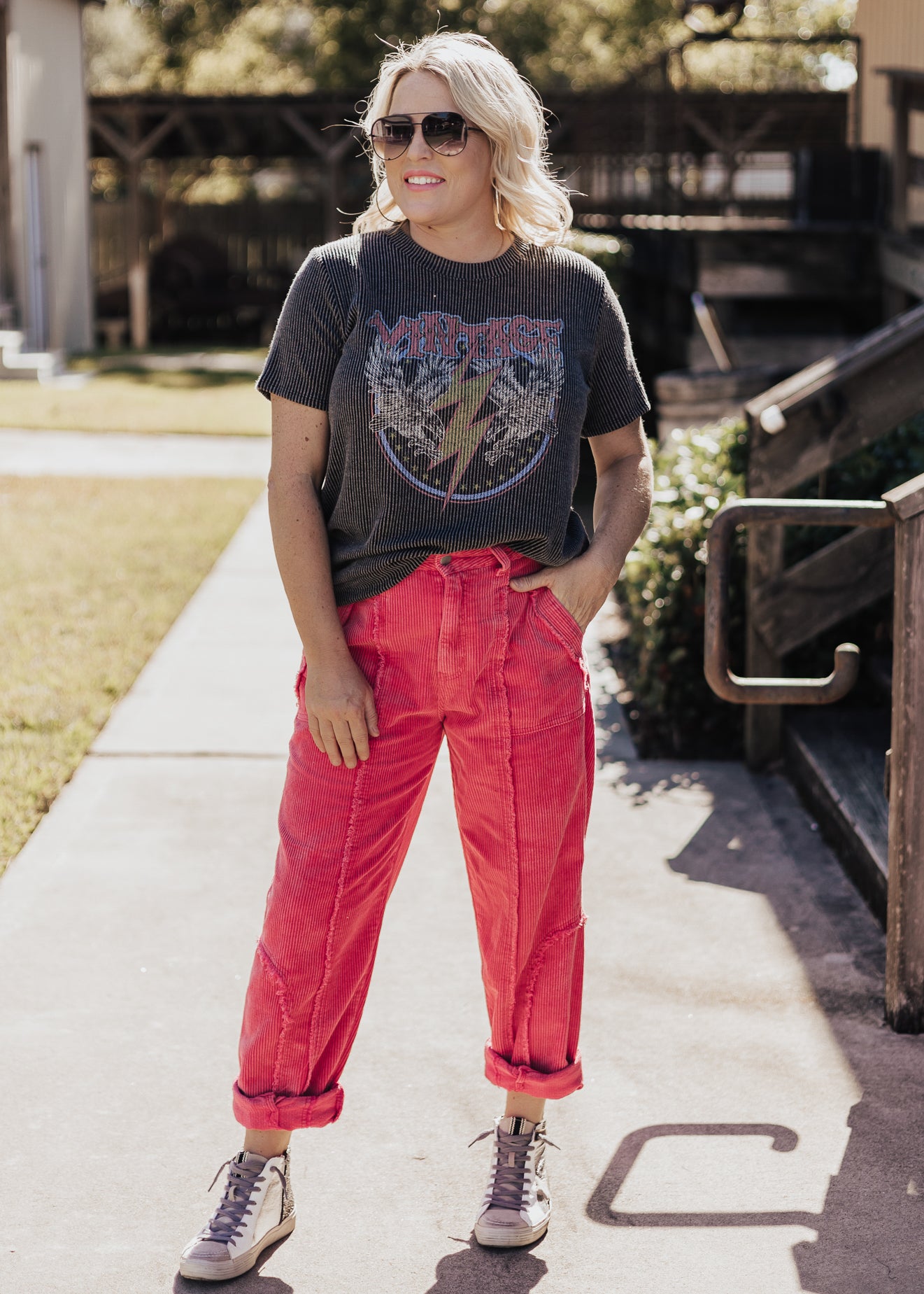 Pol Corduroy Pants *PINK