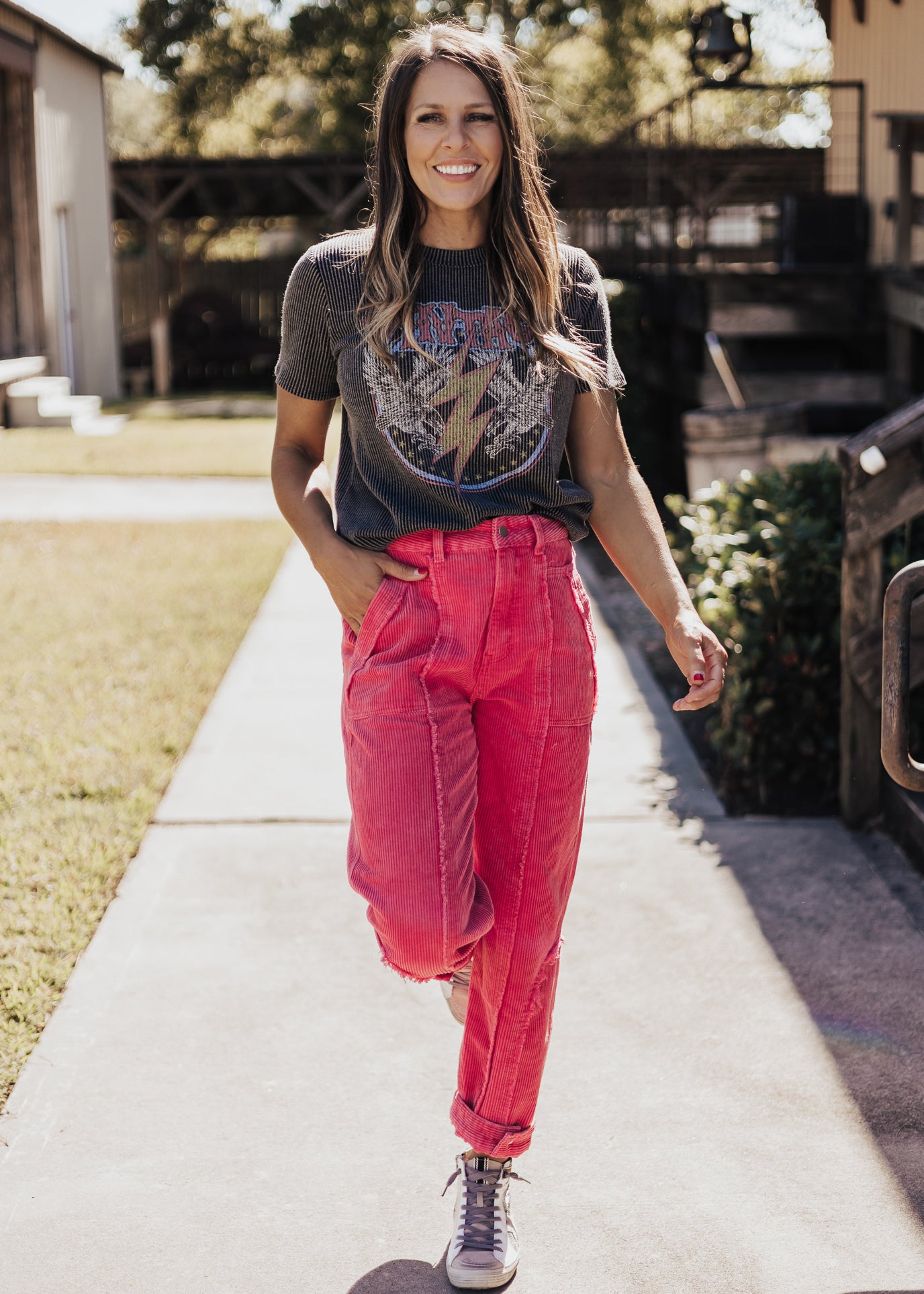 Pol Corduroy Pants *PINK