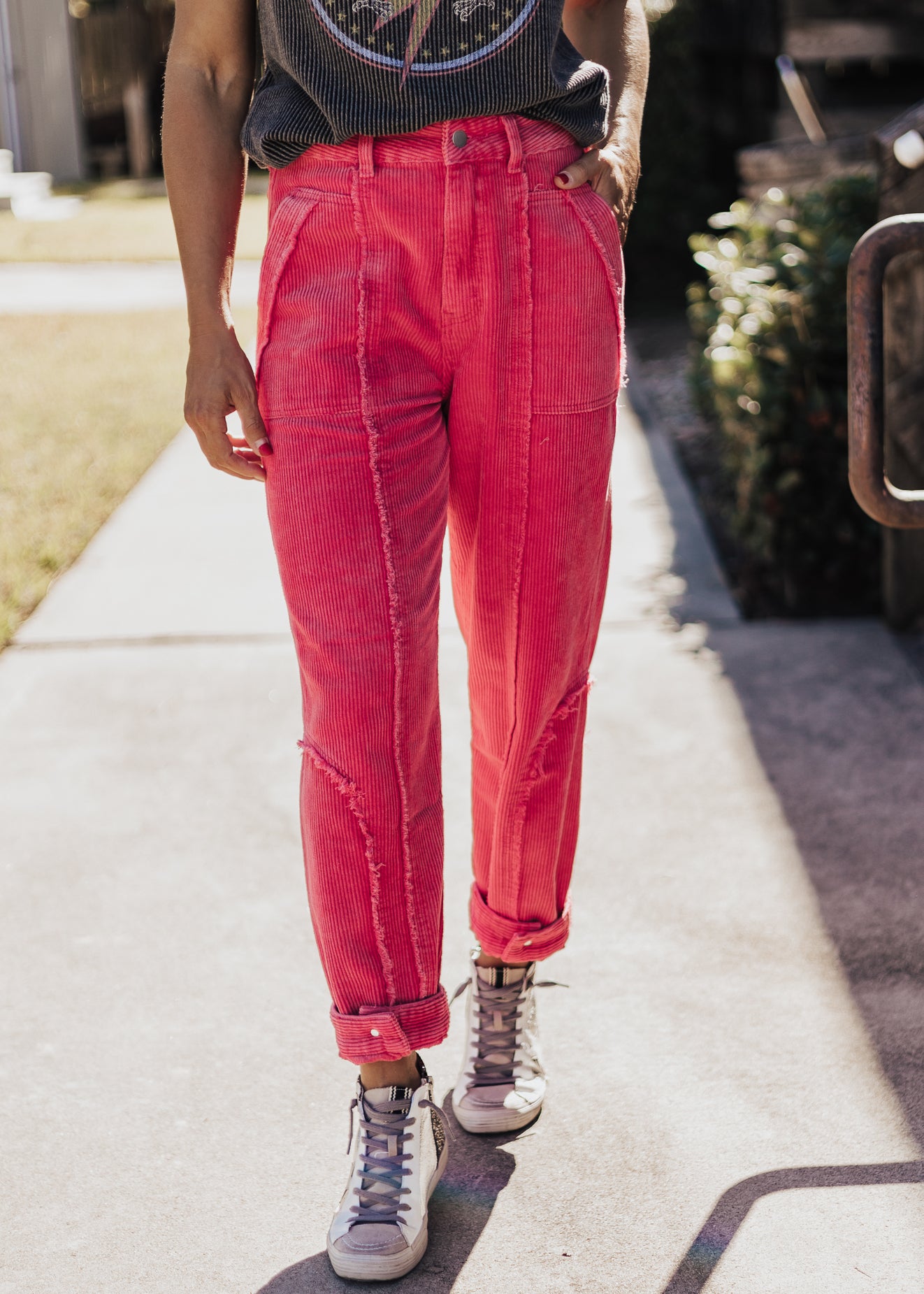 Pol Corduroy Pants *PINK