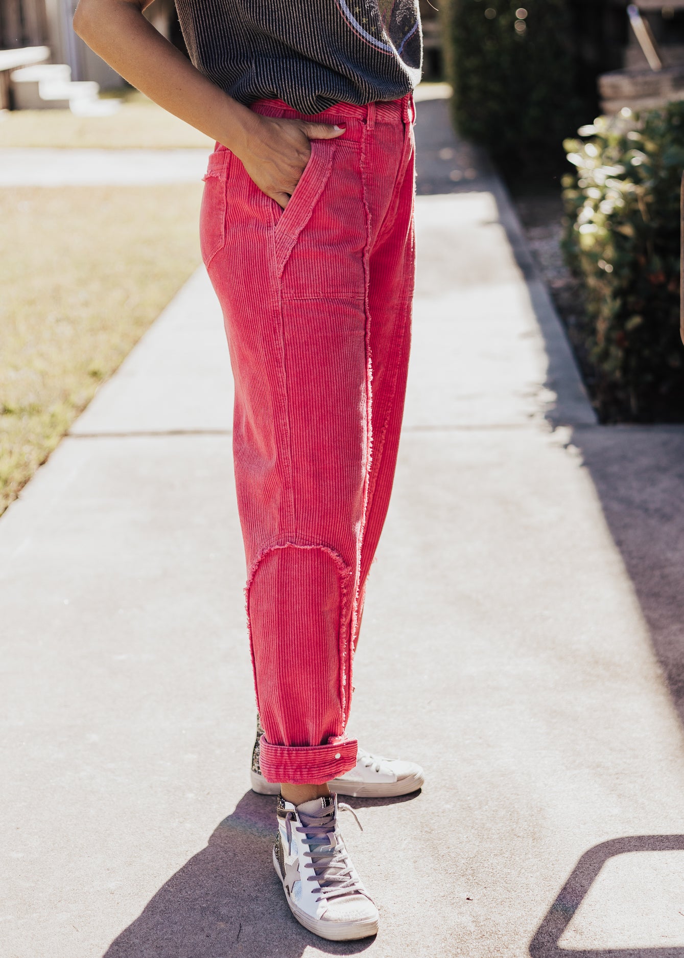 Pol Corduroy Pants *PINK