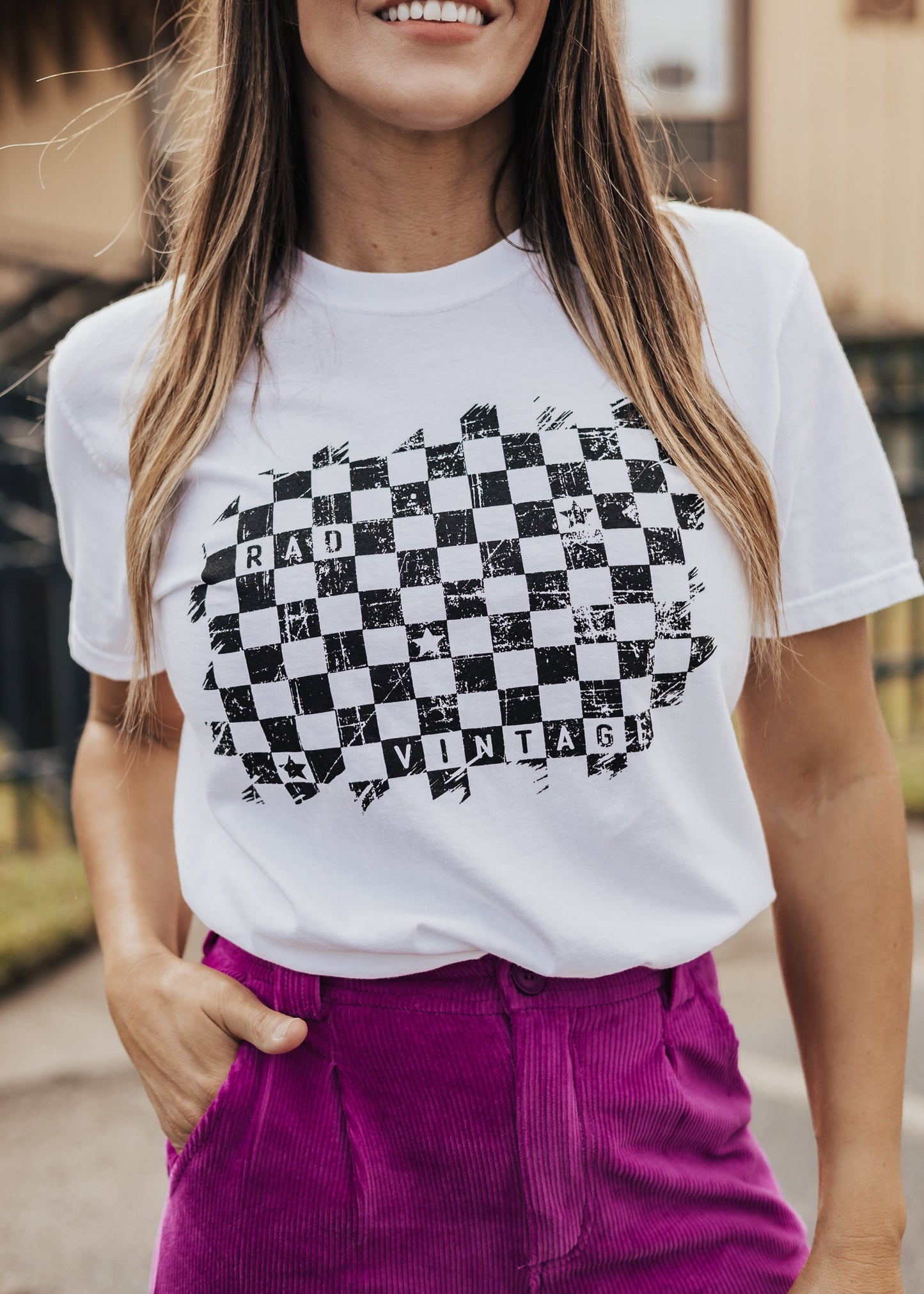 Rad Vintage Tee *White (S-2X)