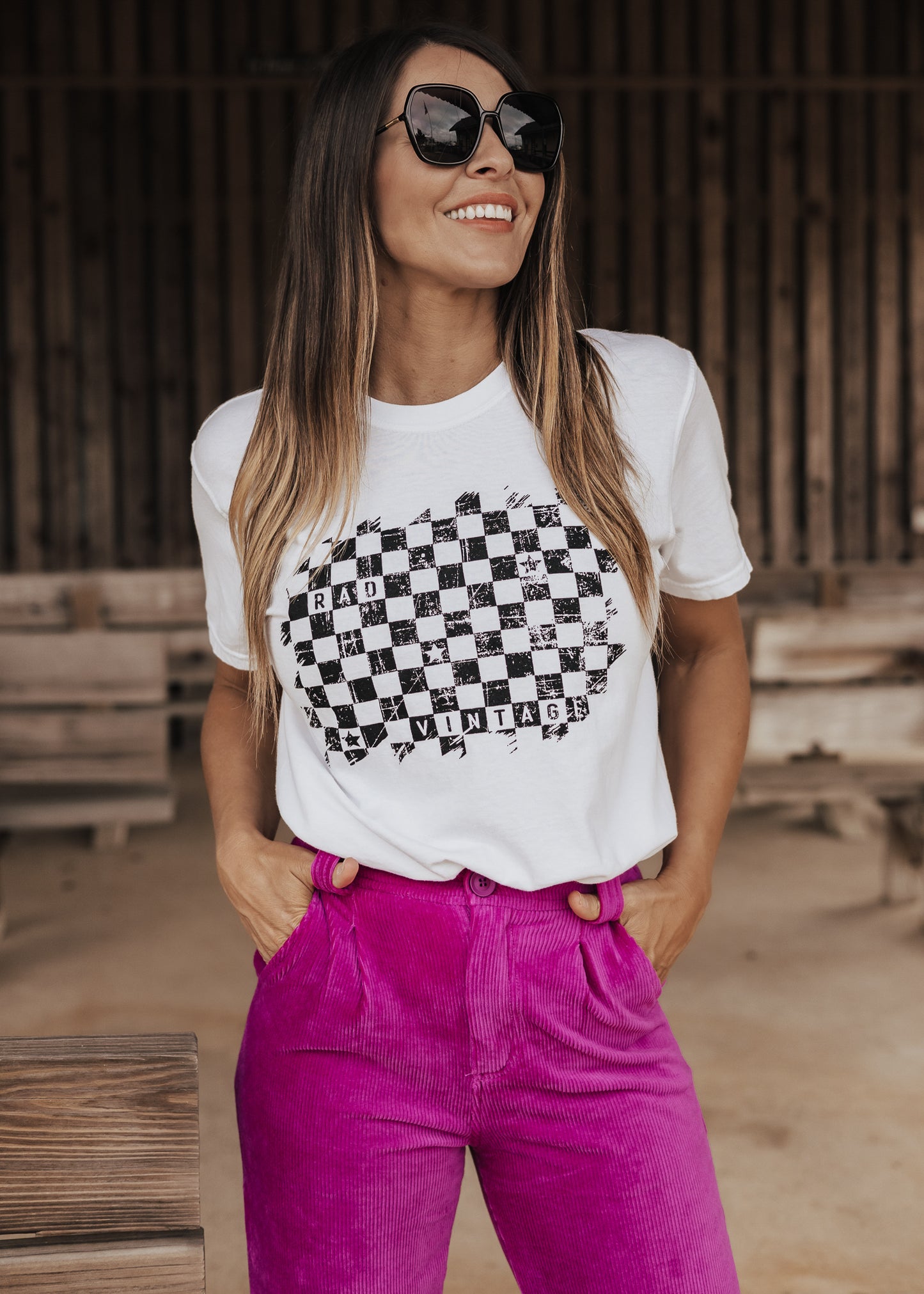 Rad Vintage Tee *White (S-2X)