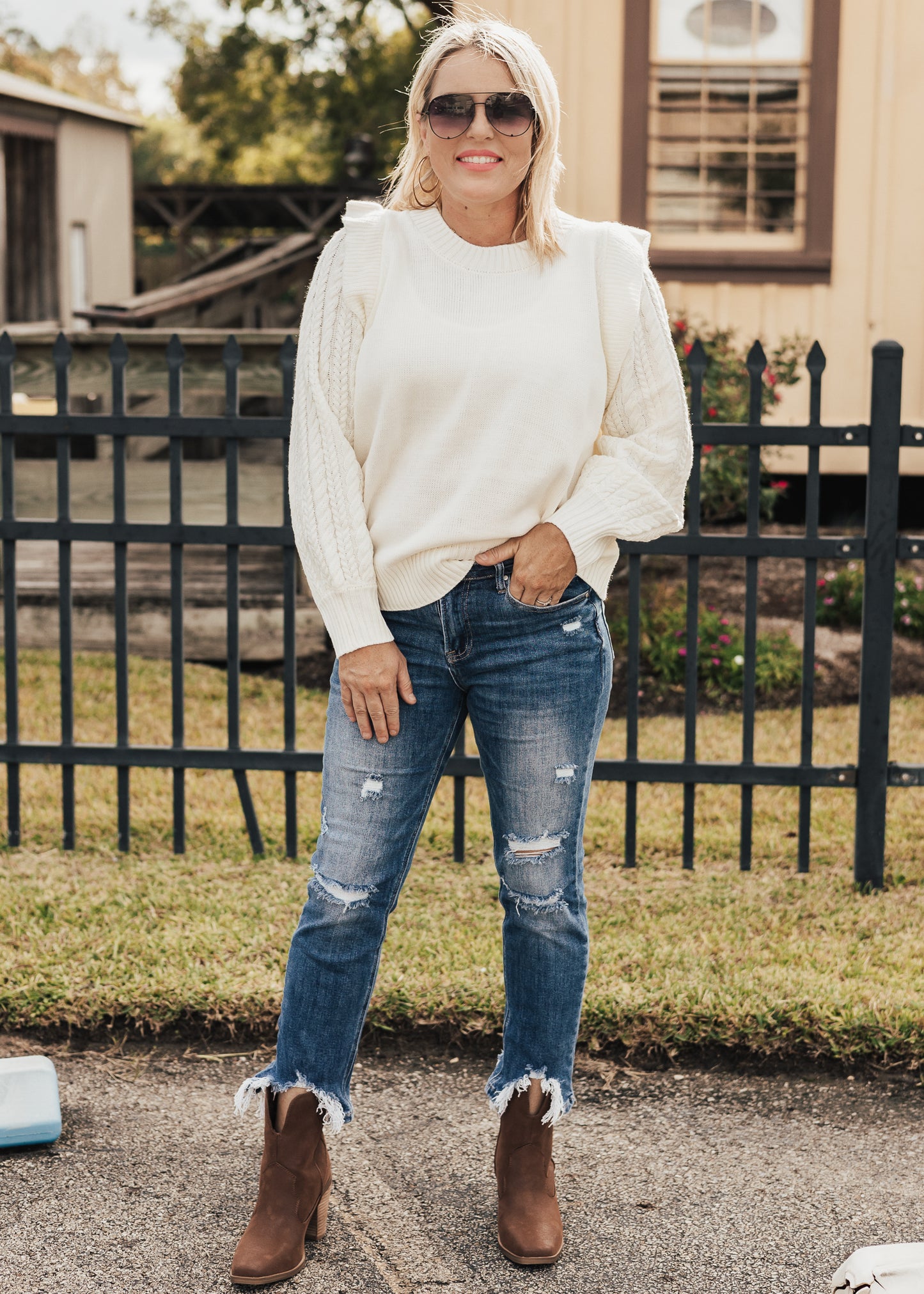 SIZE 6, 7.5, 8: Mia Boot MARKUS (6-10) *COGNAC