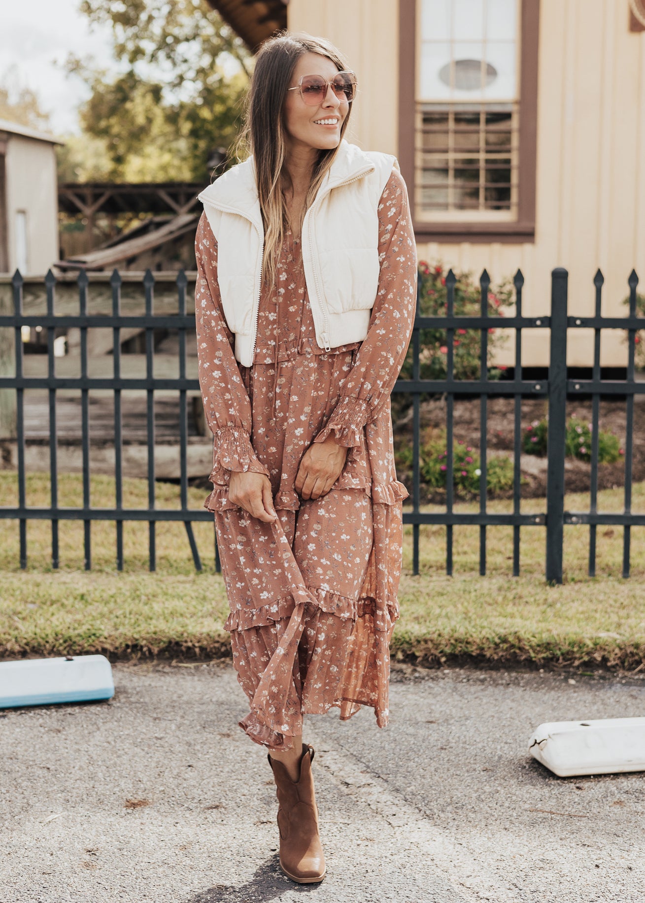 SMALL: Fitted Puff Vest *CREAM