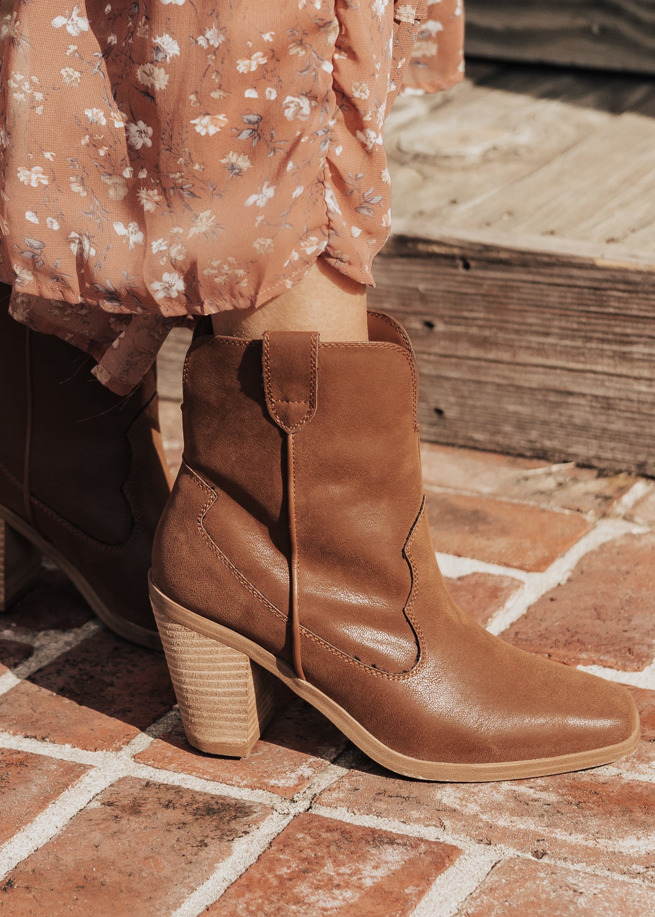 SIZE 6, 7.5, 8: Mia Boot MARKUS (6-10) *COGNAC