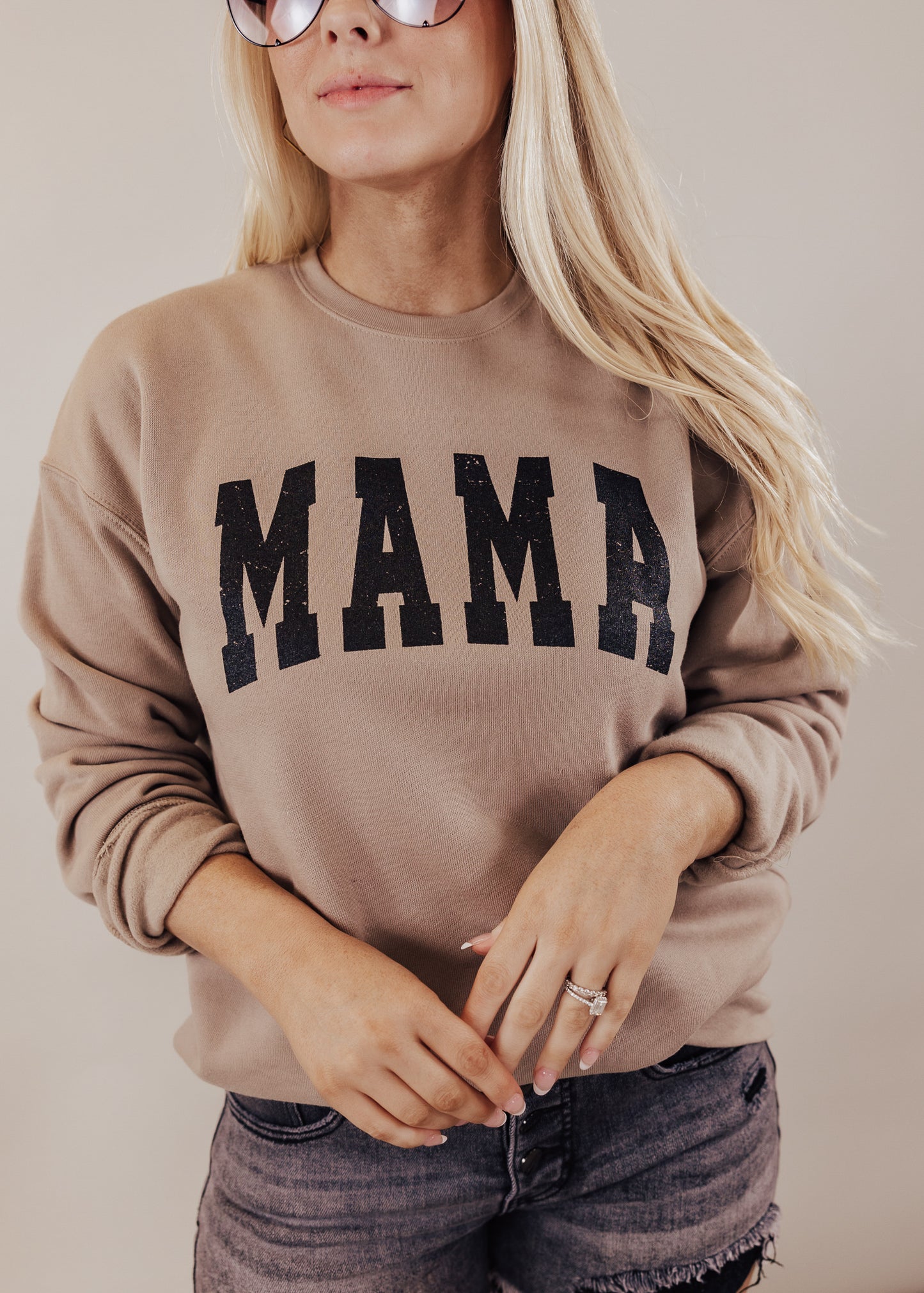 Mama Sweatshirt *Tan (S-2x)