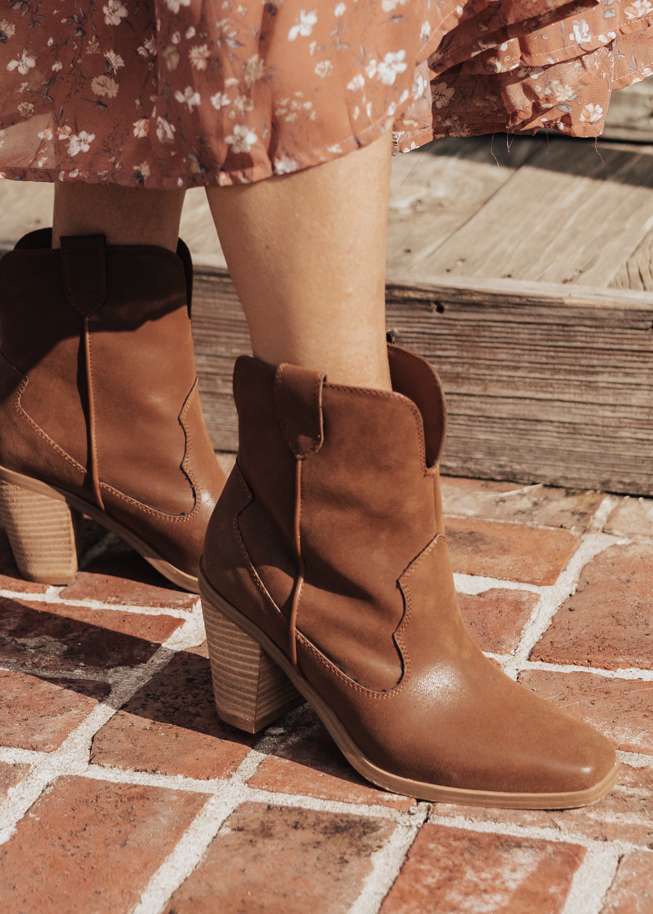 SIZE 6, 7.5, 8: Mia Boot MARKUS (6-10) *COGNAC