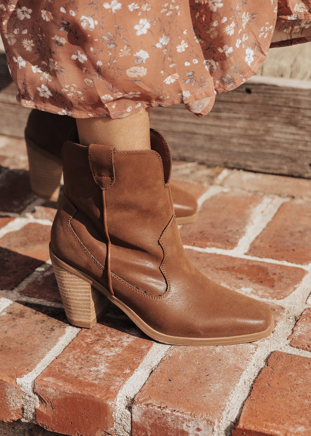 SIZE 6, 7.5, 8: Mia Boot MARKUS (6-10) *COGNAC