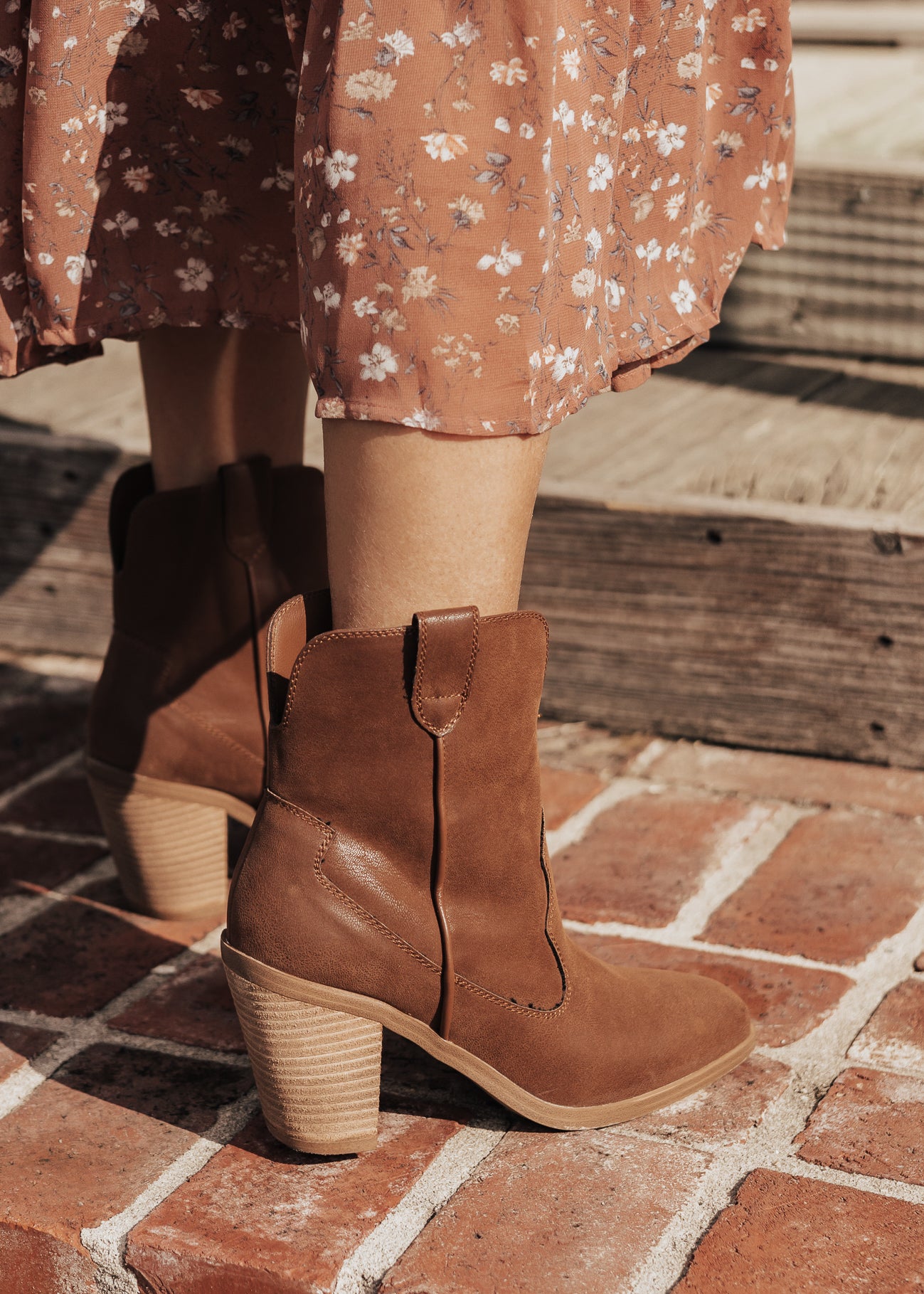 SIZE 6, 7.5, 8: Mia Boot MARKUS (6-10) *COGNAC