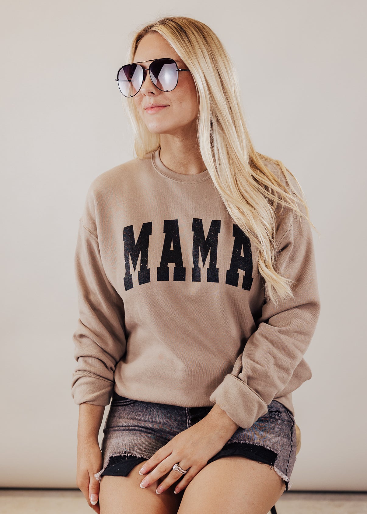 Mama Sweatshirt *Tan (S-2x)