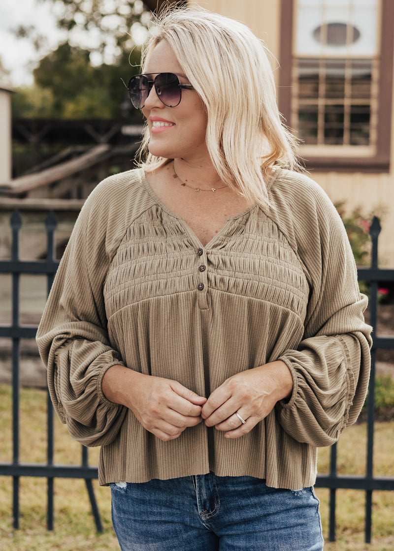 SMALL: Taz Top *OLIVE
