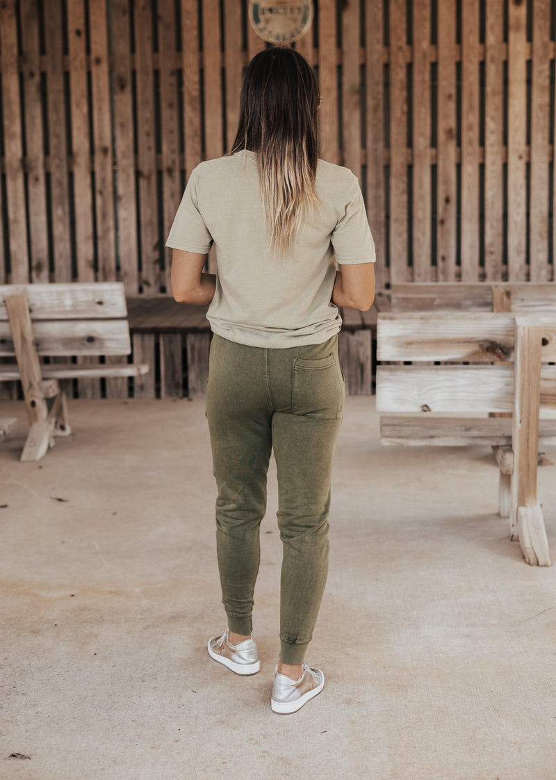 Pre-Order: Mama Vintage Joggers *Olive (S-3X)