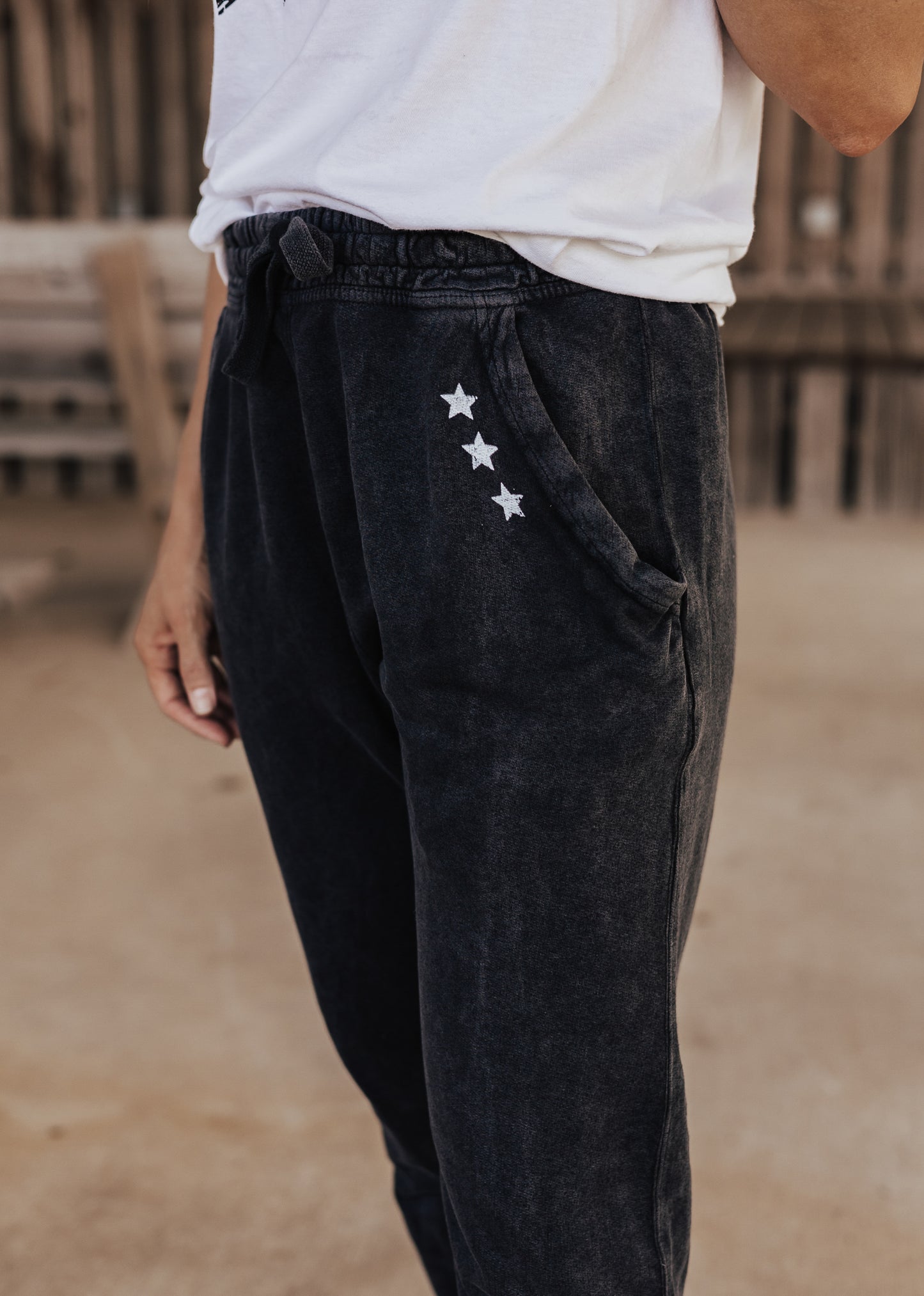 Pre-Order: Star Vintage Joggers *Black (S-3X)
