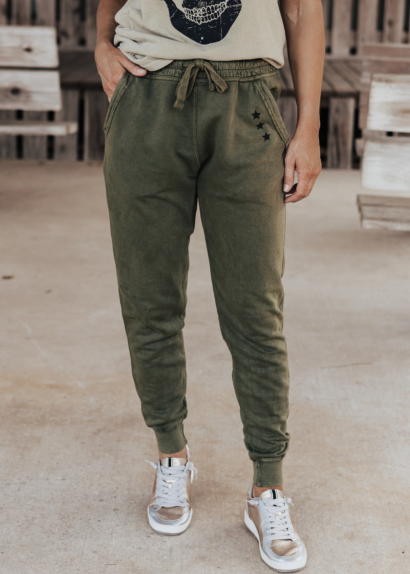 Star Vintage Joggers *Olive (S-3X)