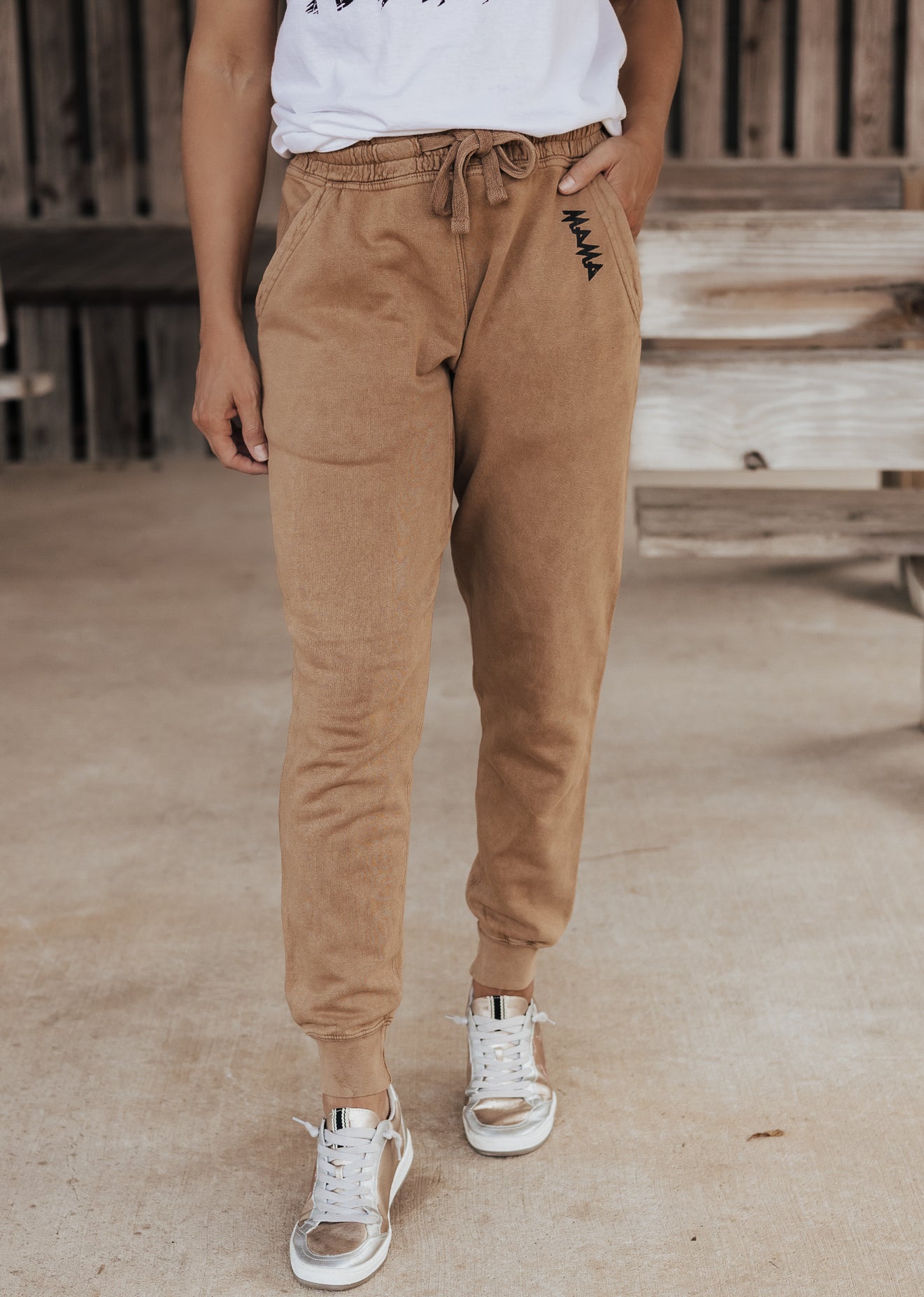 Mama Vintage Joggers *Camel (S-3X)