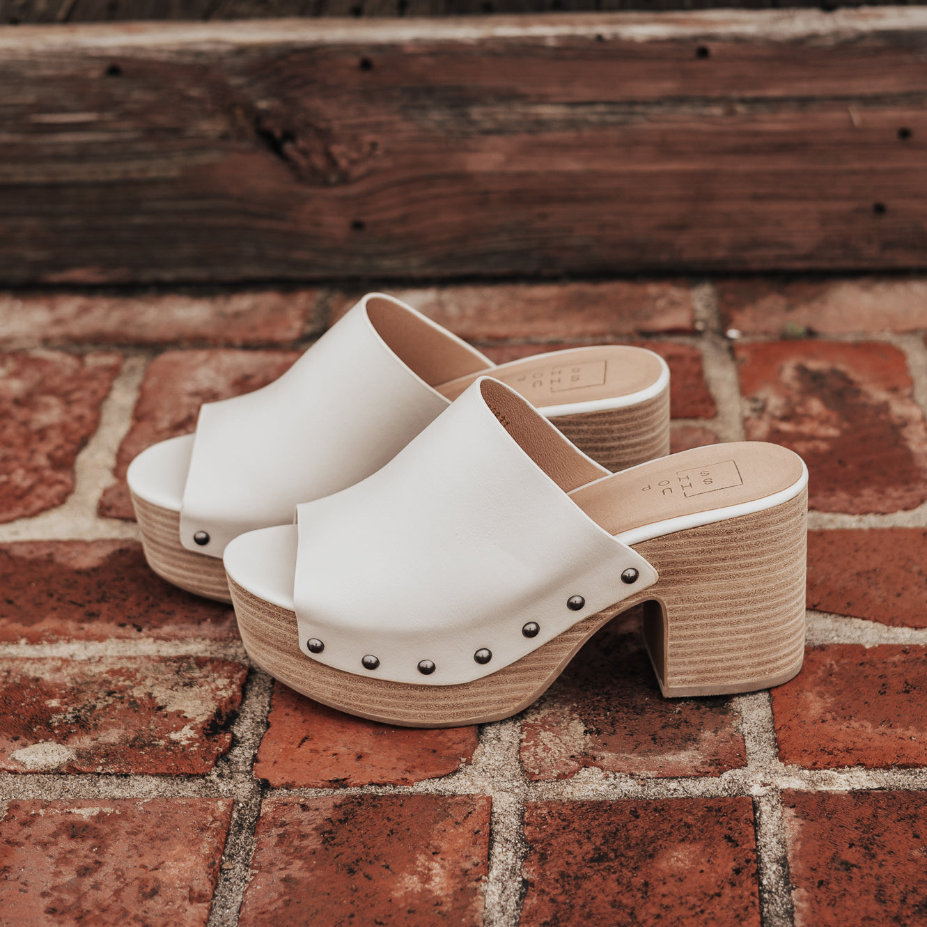 SIZE 7.5, 8: Shu Shop GINA (6.5-11) *BONE