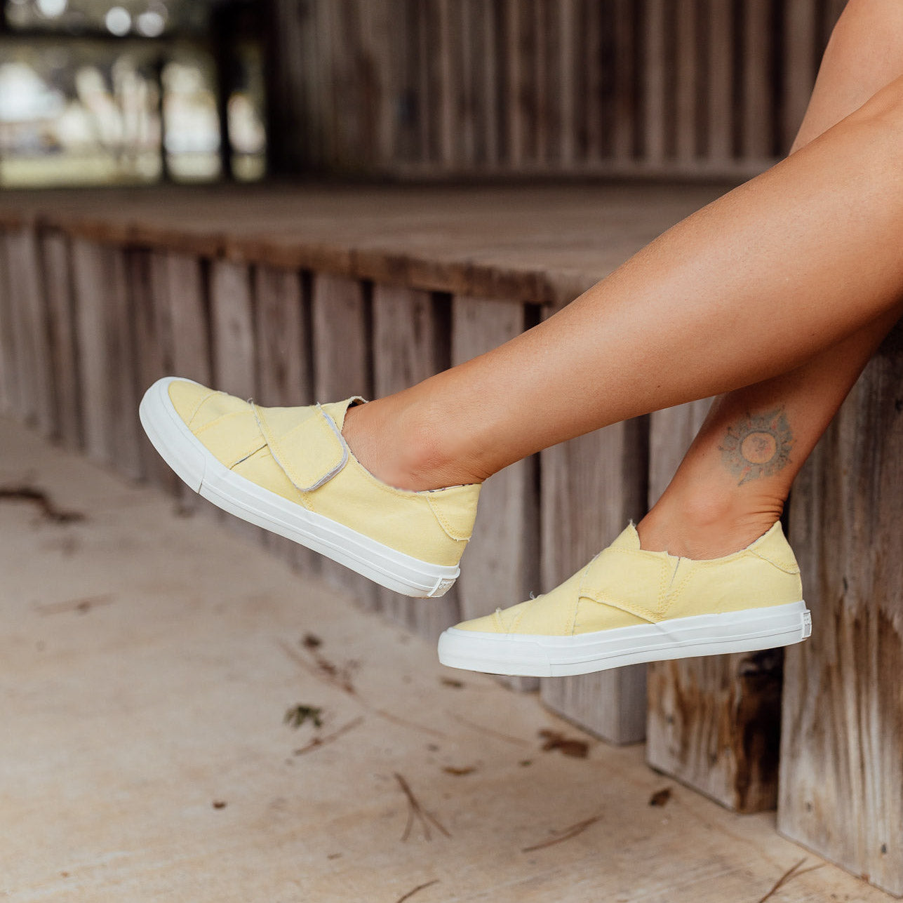 India Gypsy Jazz Velcro Shoe (6-11) *YELLOW