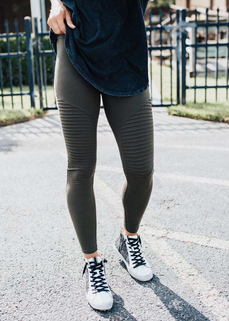 Moto Leggings (S-3X) *OLIVE