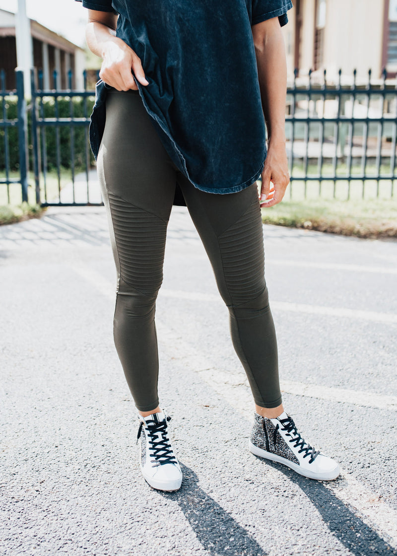 Moto Leggings (S-3X) *OLIVE