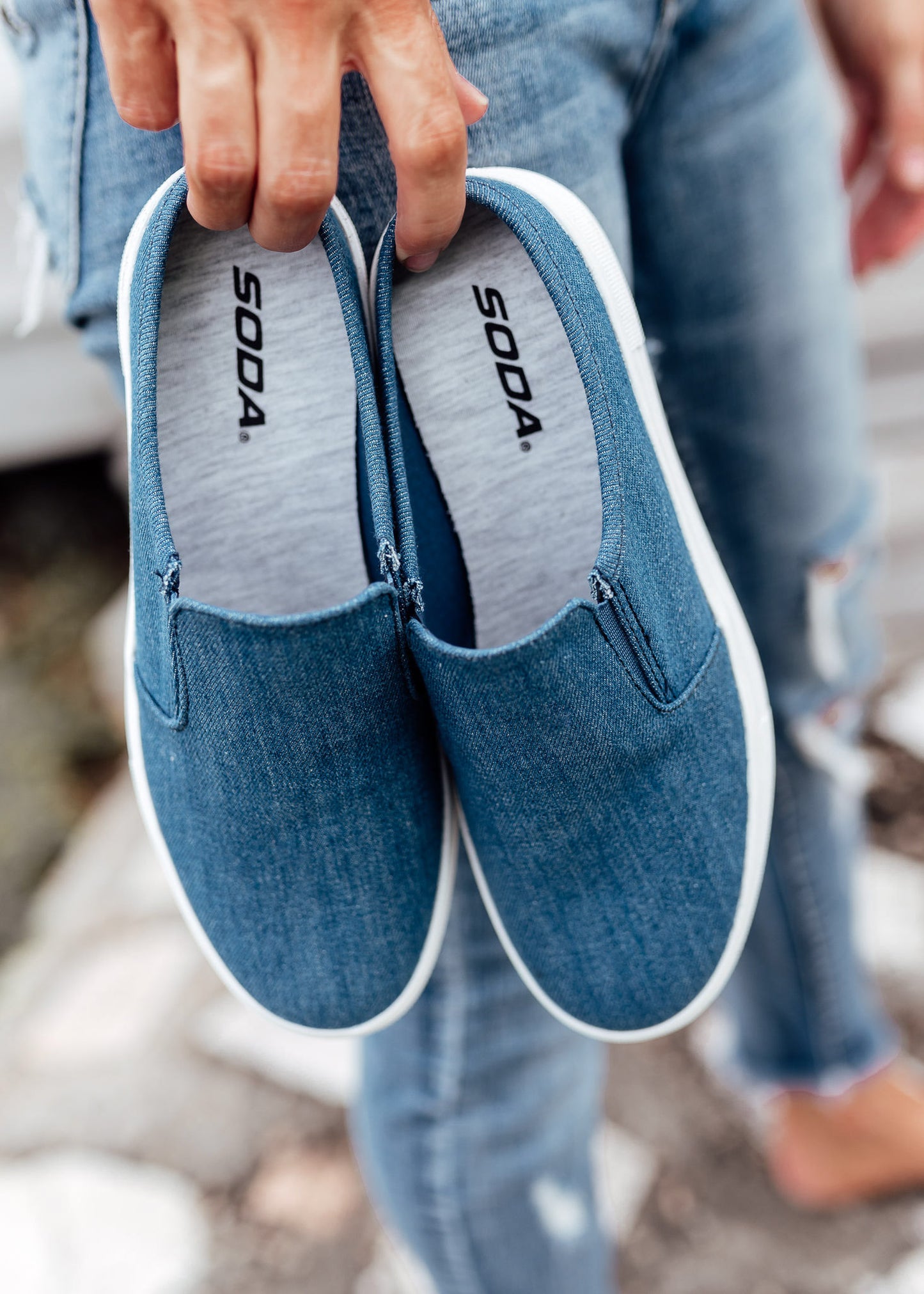 Kaido Slip On Shoe (5.5-11) *DENIM