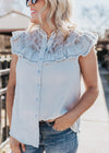 Charlie Dusty Blue Top