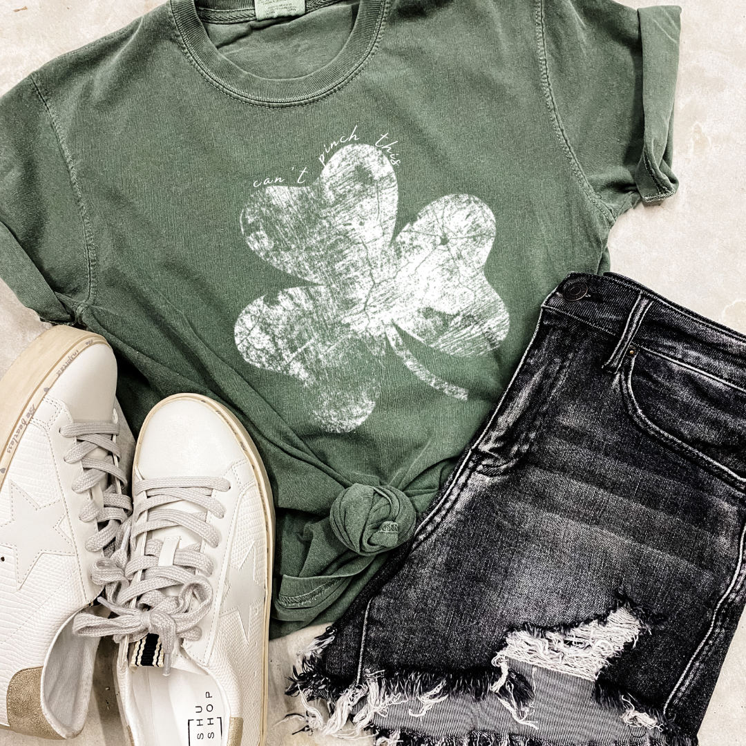 Pre-Order: Shamrock Tee *Moss Green (S-3X)