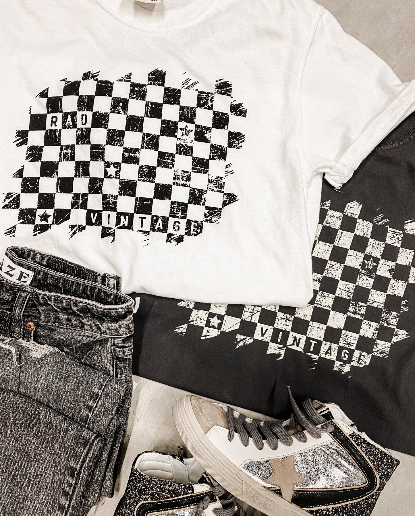 Rad Vintage Tee *White (S-2X)