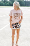 Leopard Rolled Shorts *READ SIZING