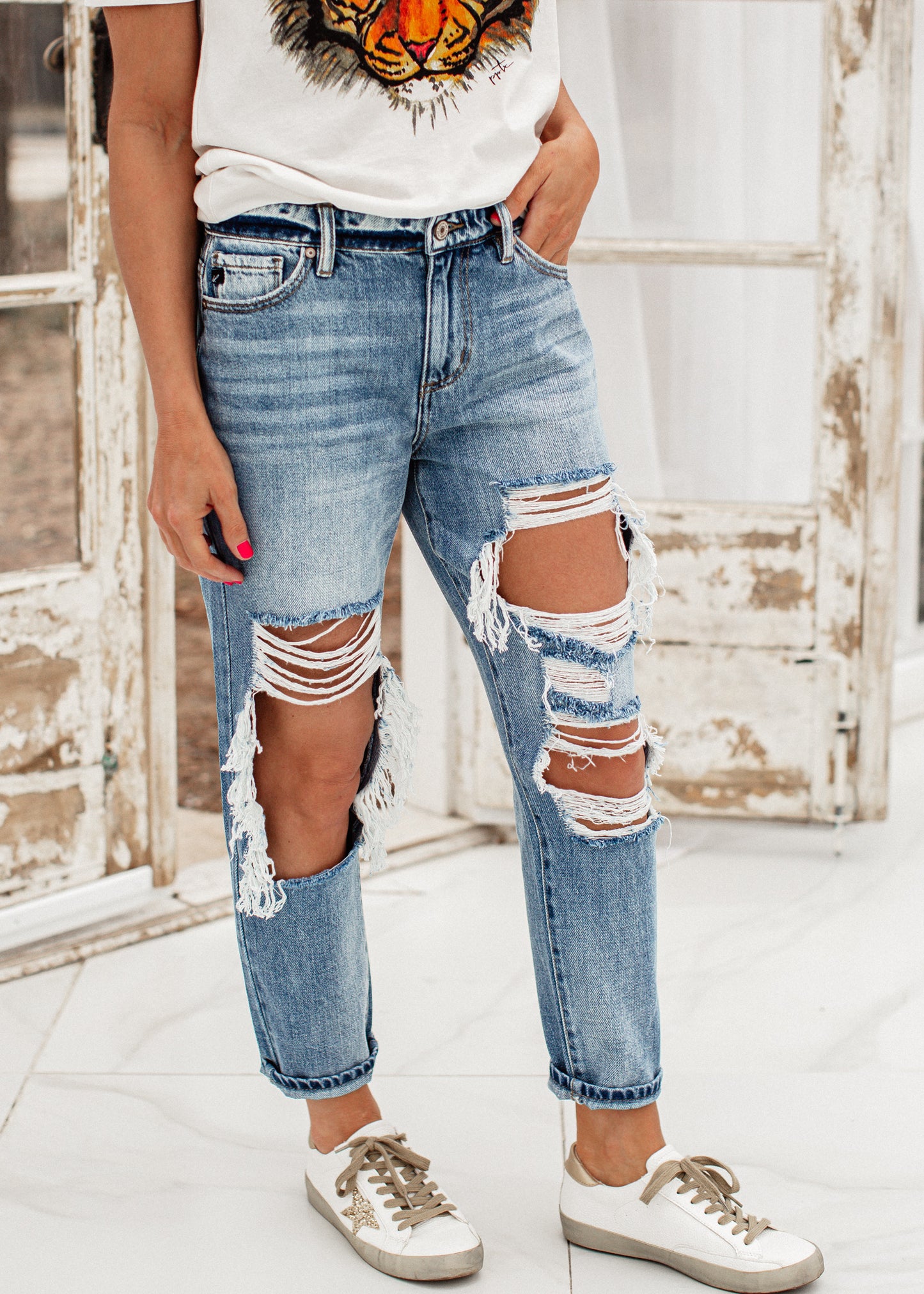 Betty Destroyed KanCan Boyfriend Jeans (1-15)