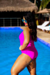 Rule The Pool Pink Swimsuit (S-3X)